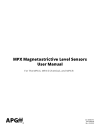 Thumbnail of document Manual - MPX-E EX Magnetostrictive Float Level Transmitter